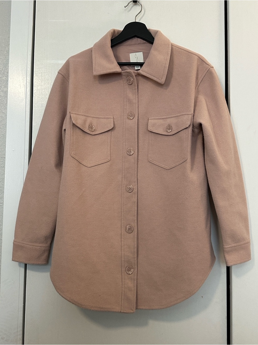 Joie button up blush pink shacket